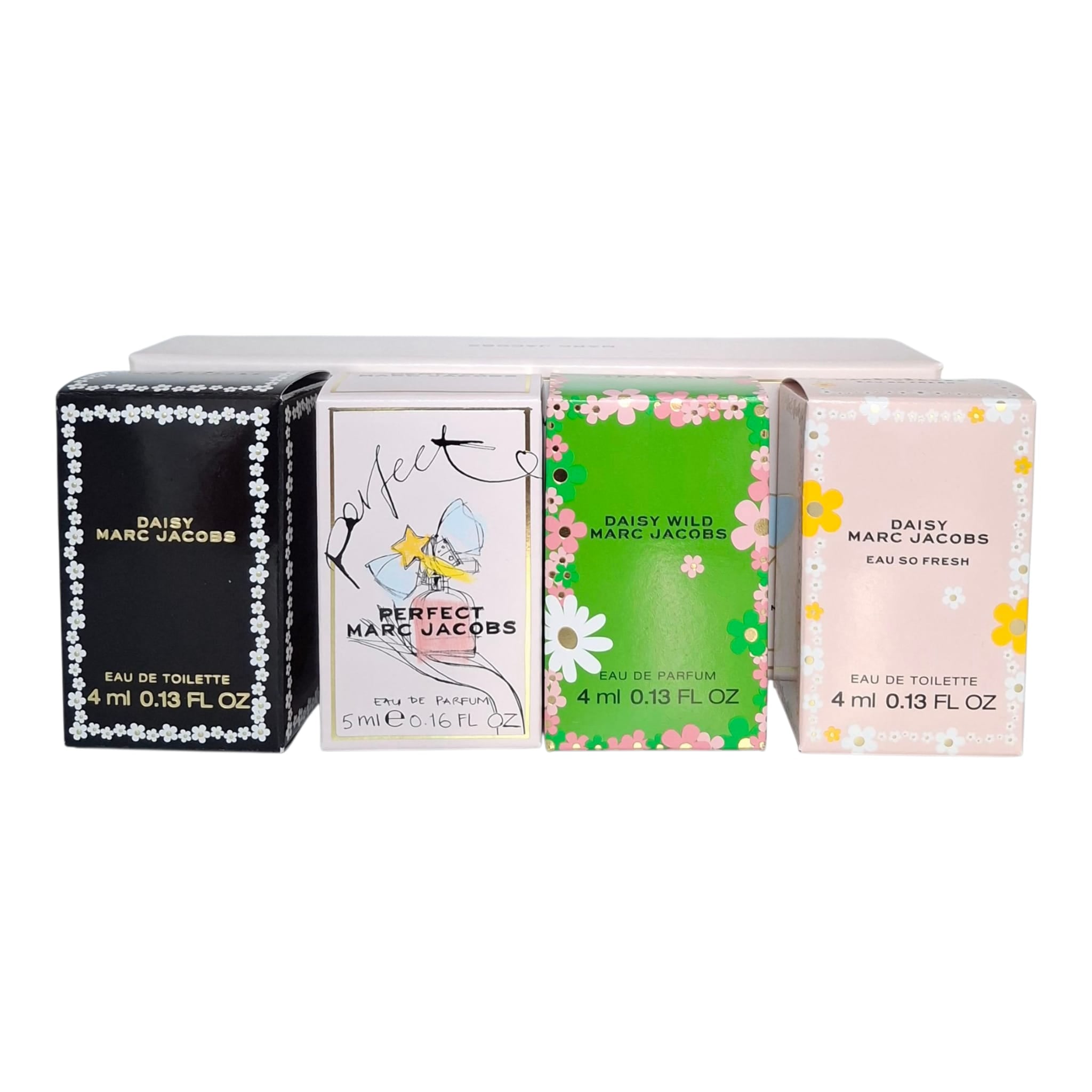 Marc Jacobs: Set de Perfumes Miniatura de 4 Piezas (Eau de Parfum & Toilette)