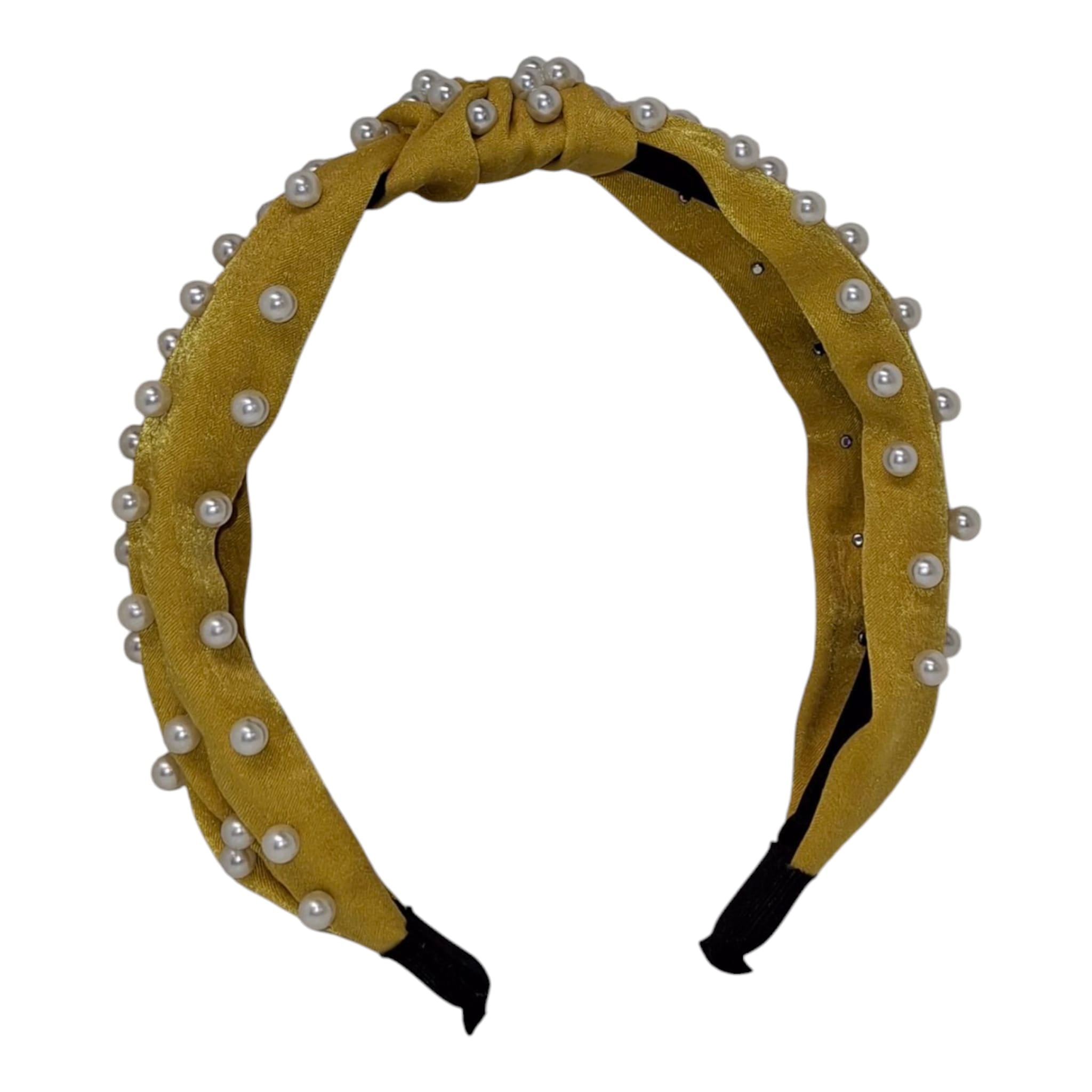 Women's Headband with Faux Pearl Design – Assorted Colors
