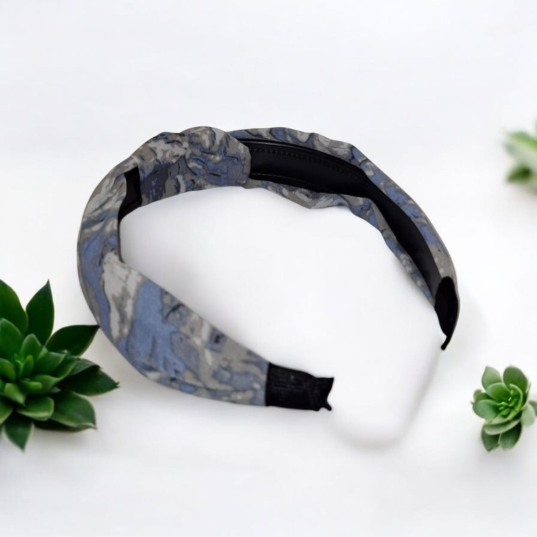 Melody Knotted Fabric Headband with Grip Teeth – Assorted Colors (Pack of 11)