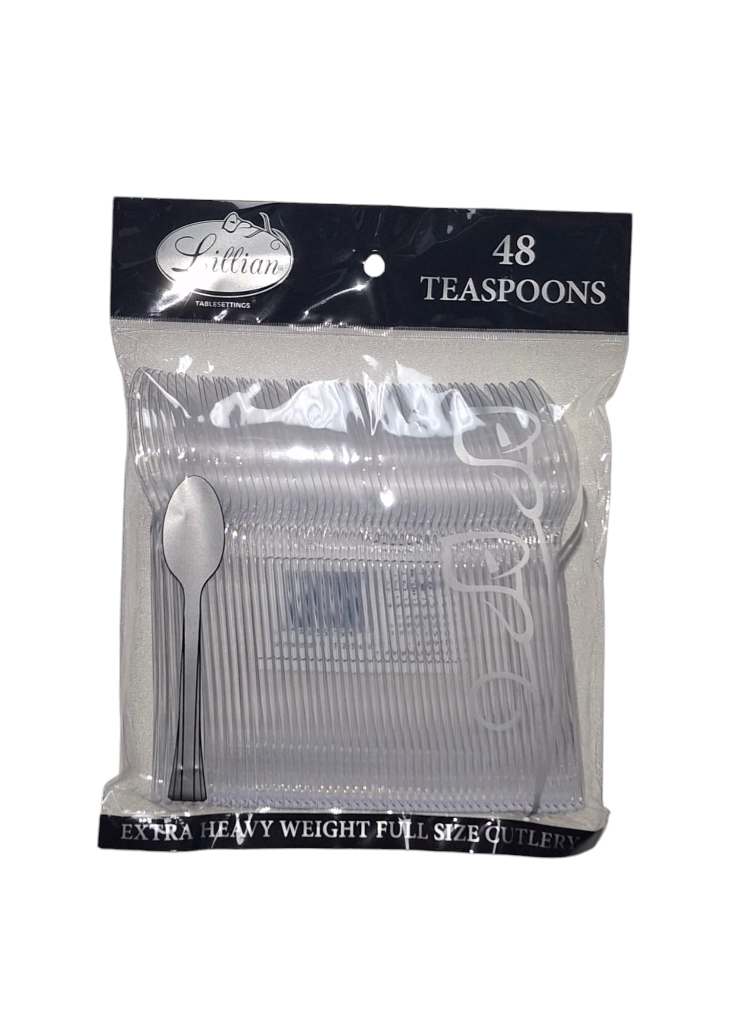 48 Teaspoons Clear - Lillian