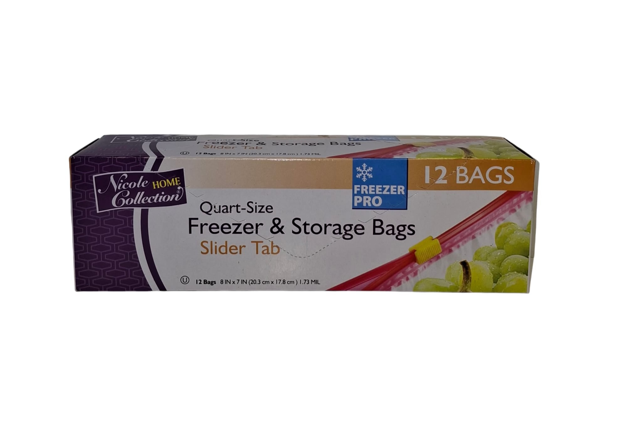 Nicolle Home Collection Quart-Size Freezer &amp; Storage Bags