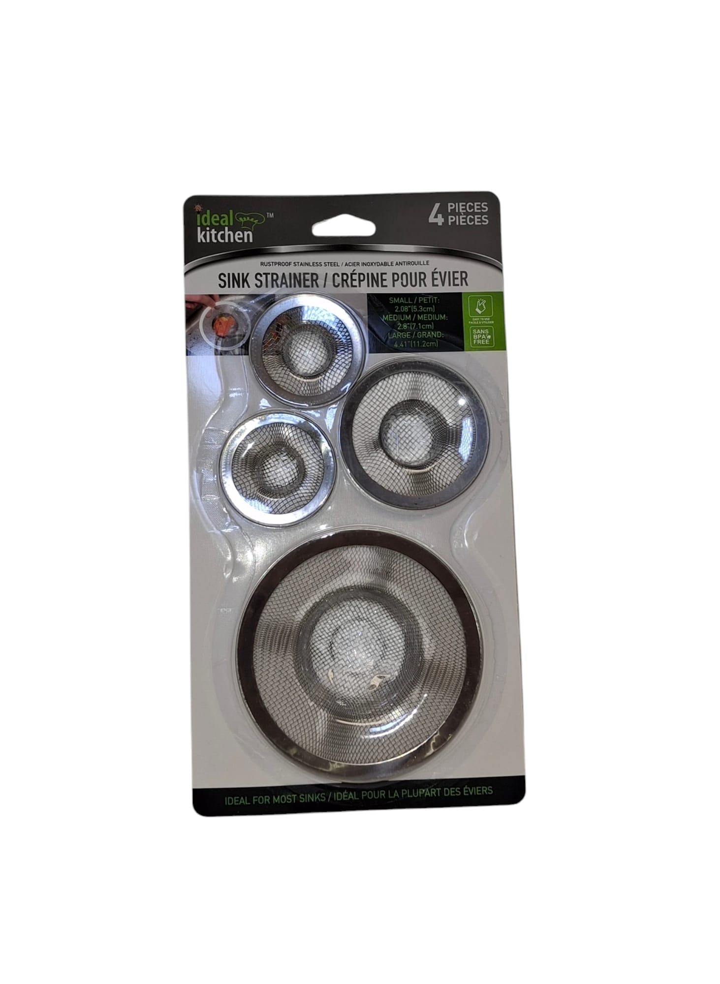 4 PC Sink Strainers