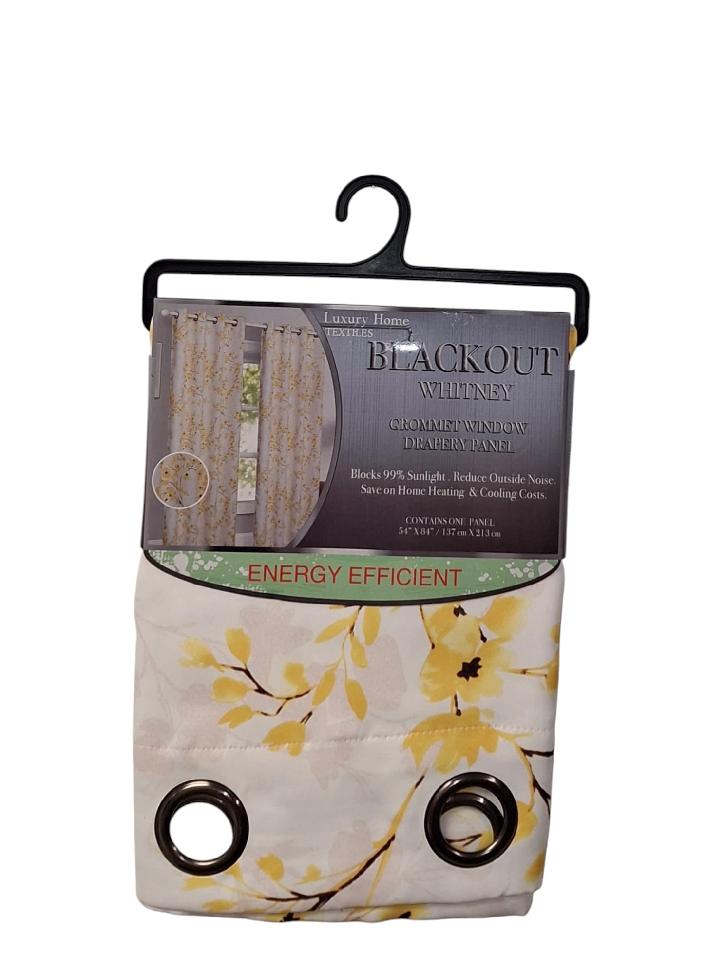 Blackout Whitney Grommet Window Drapery Panel