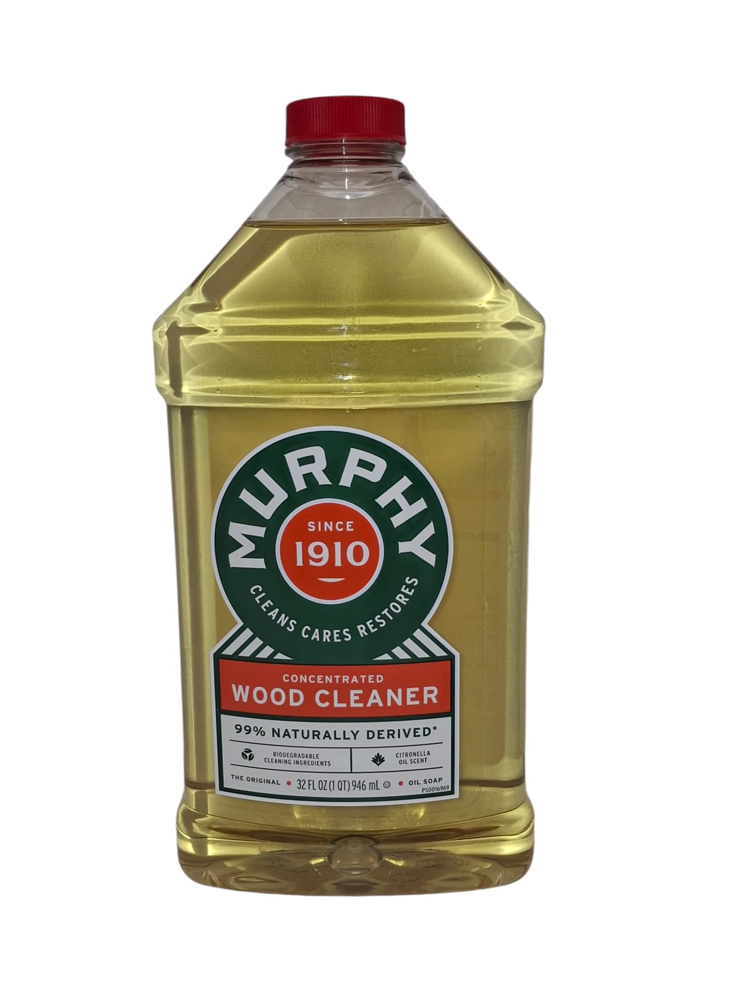 Murphy Concentrated Wood Cleaner, 99% Naturally Derived, 32 fl oz (1 QT) 946 mL