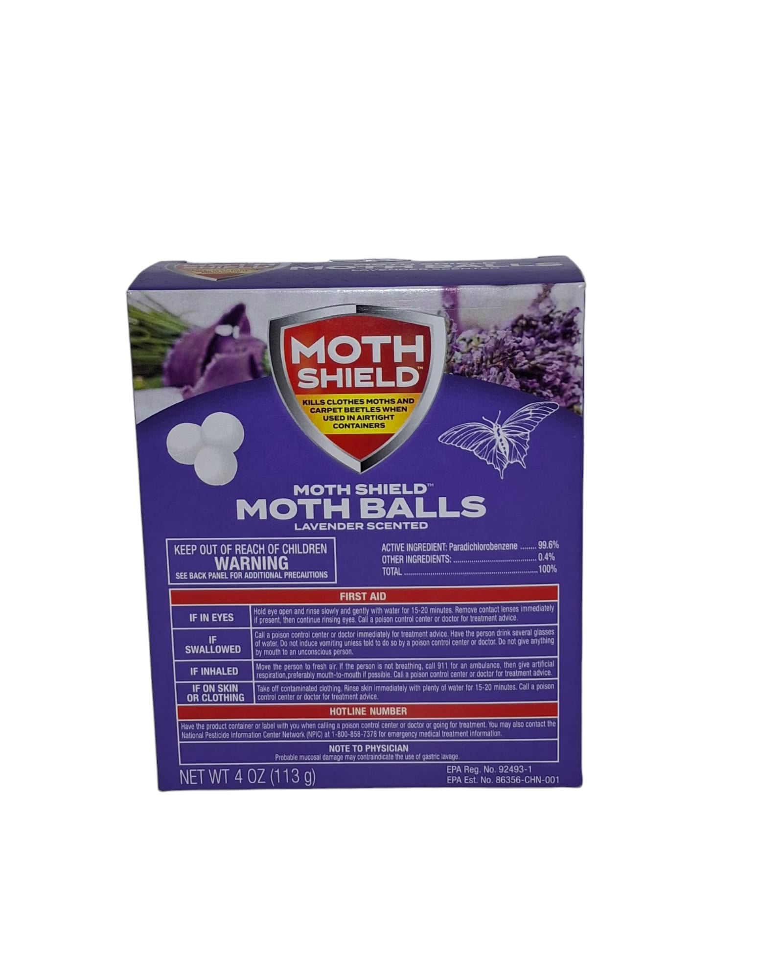 Moth Balls Shield Closet Block, Lavender Scent 4 oz