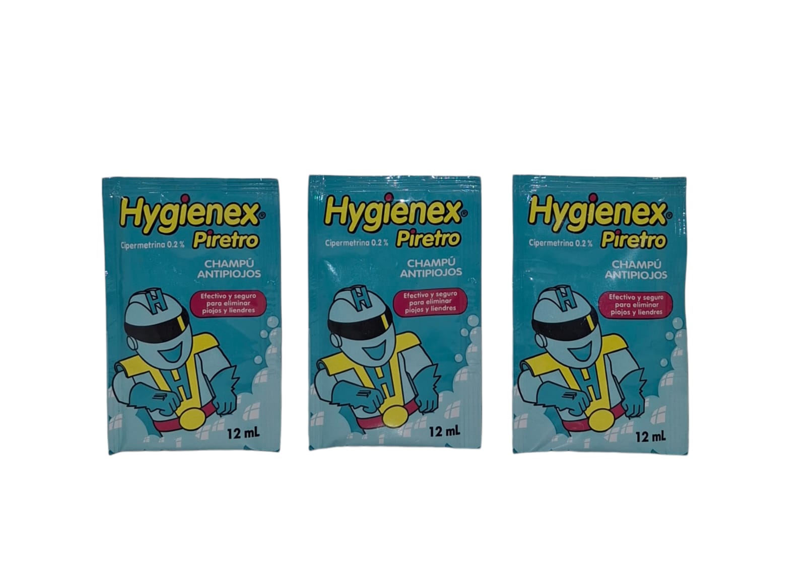 Hygienex Piretro Lice Treatment Shampoo, 12ml - Effective Lice Removal