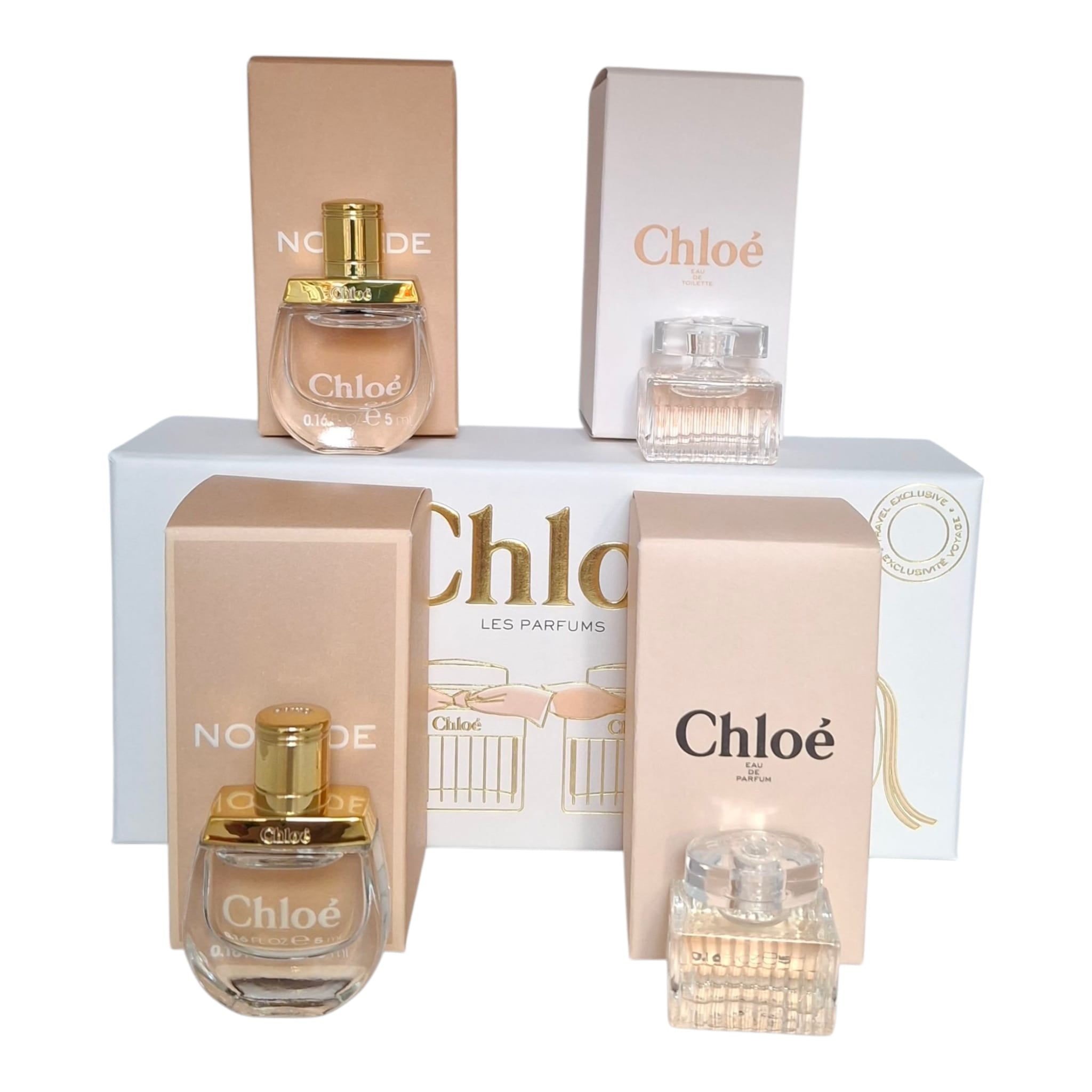 Chloé: Set de Perfumes Miniatura de 4 Piezas (Eau de Parfum & Toilette)
