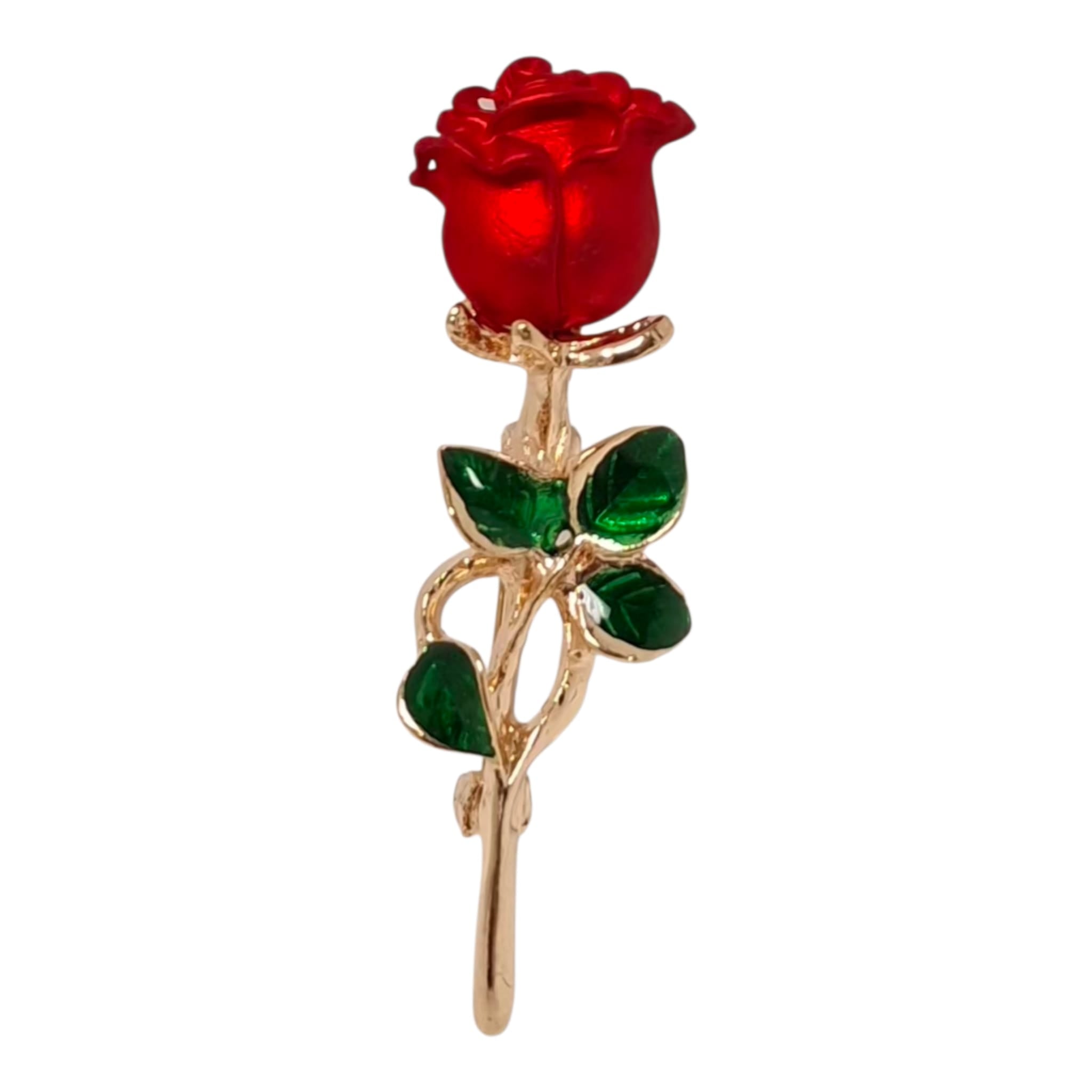 Clothespin – Red Rose Design