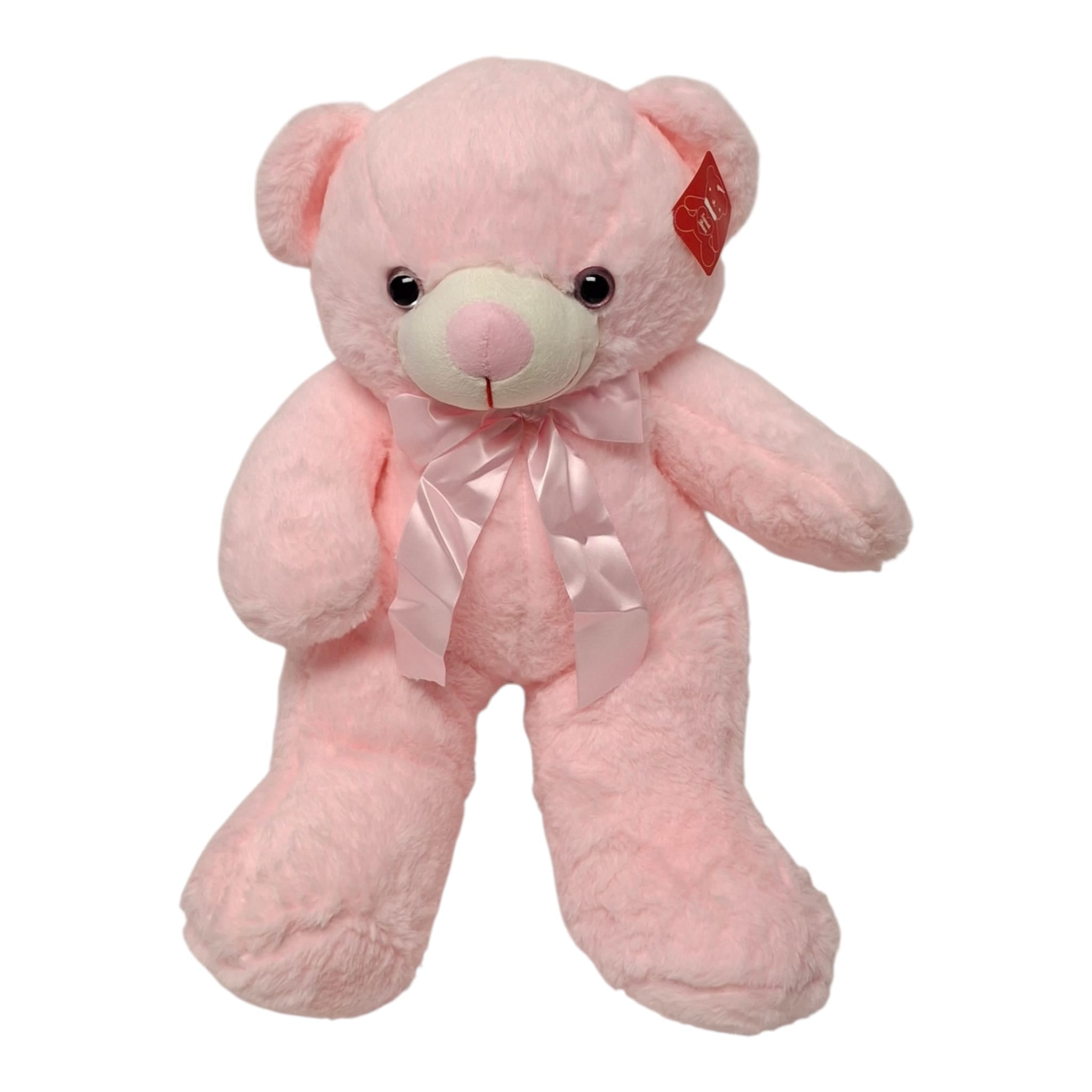 20" Plush Bear – Mixed Colors (Brown, Pink & Ivory)